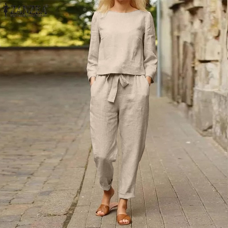 Eleganter 2-teiliger Damenanzug mit Blazer & Hose – Victoria