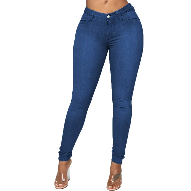 Stretch-Skinny-Jeans Damen Plus Size & High Waist – SlimFlex