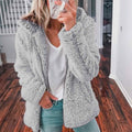 Kuscheliger Teddy-Kapuzen-Cardigan für Damen – Amira