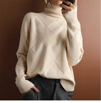 Damen Herbstpullover aus Baumwolle weich und dehnbar – Nali