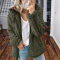 Kuscheliger Teddy-Kapuzen-Cardigan für Damen – Amira