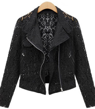 Elegante Damenjacke mit Spitze – Seraphina