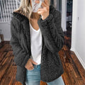 Kuscheliger Teddy-Kapuzen-Cardigan für Damen – Amira