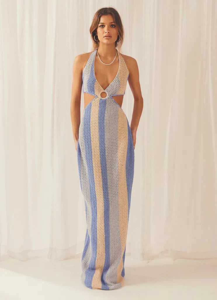 Strick Sommerkleid Luftig Locker Modern für Damen – Nirella