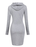 Stylisches Sweatshirt-Kleid mit Kapuze für Damen – Mila