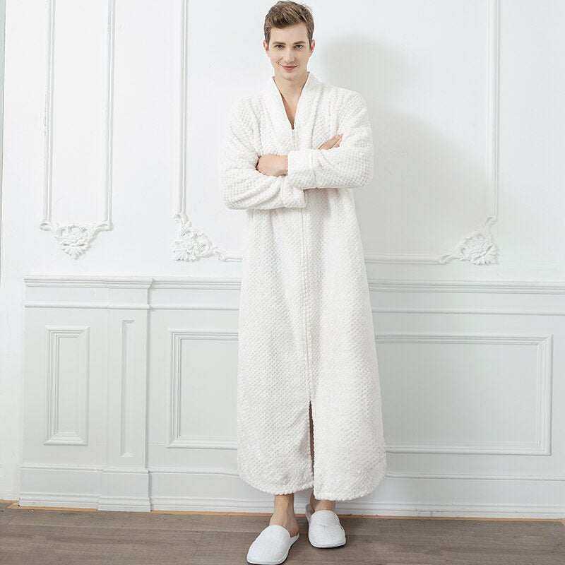 Warmer Fleece Bademantel für Damen und Herren – Adrian