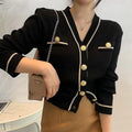 Damen-Strickjacke mit V-Ausschnitt – Lena