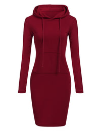 Stylisches Sweatshirt-Kleid mit Kapuze für Damen – Mila