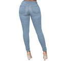 Stretch-Skinny-Jeans in Übergröße mit hoher Taille – Lena