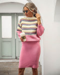 Elegantes 2-teiliges Set mit Pullover & Rock – Emilia