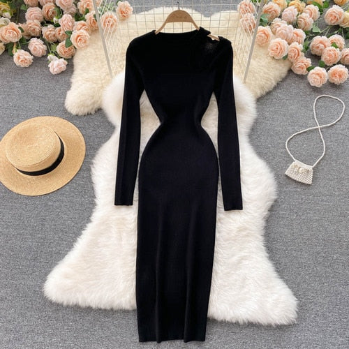 Elegantes Off-Shoulder-Kleid für Damen – Valentina
