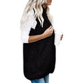 Kuschelige Damen-Strickjacke mit Plüschkapuze – Lena