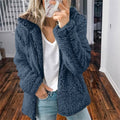 Kuschelige Teddy-Strickjacke mit Kapuze für kalte Tage – Lena