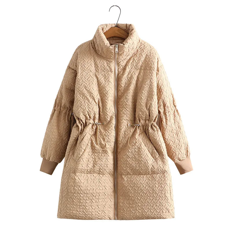 Mittellange Winterjacke mit Baumwollfutter – Ellie