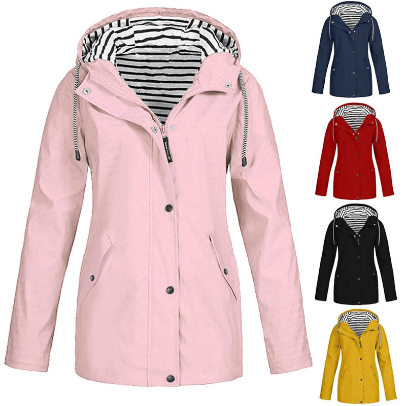 Warme Damenjacke mit Kapuze für den Winter – Elara