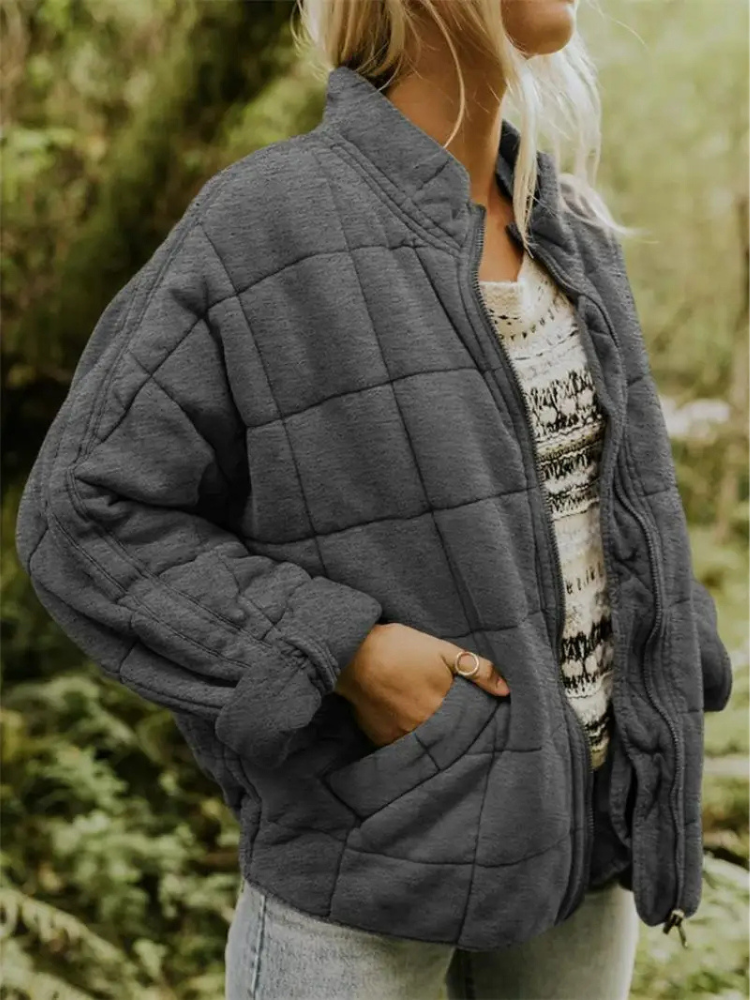 Damen Übergangsjacke Oversize Gepolstert Elegant – Beatricia