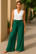 Plissee Hose Damen Elegant Leicht Atmungsaktiv Sommer – Yvonne
