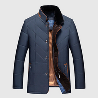 Gesteppte Winterjacke Herren Warm Elegant Gefüttert - Jonas
