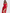 Rüschen Maxikleid Elegant Schlitz Hellblau Rot – Bella