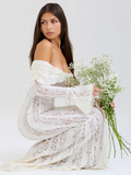 Spitzen Maxikleid Off Shoulder Elegant – Amira
