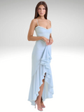 Elegantes Maxikleid mit Schlitz und Spitze – Amelie