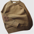 Modischer Herren-Pullover mit Ellenbogenpatches – David