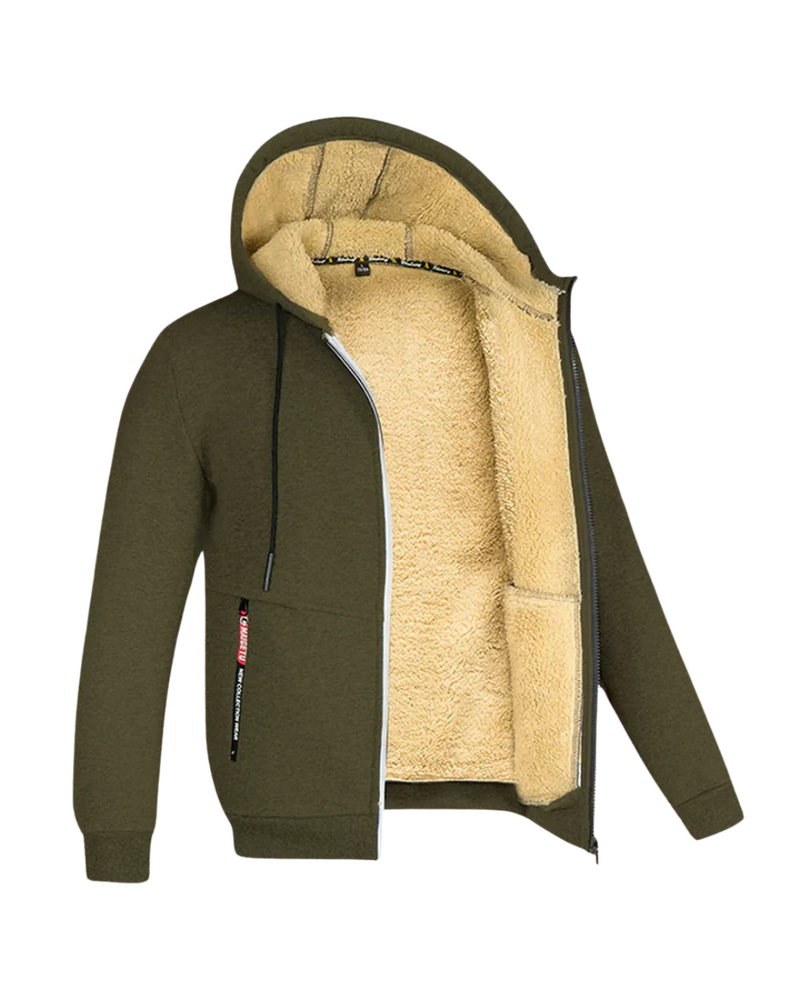 Fleecegefütterte Winterjacke für kalte Tage – Robert