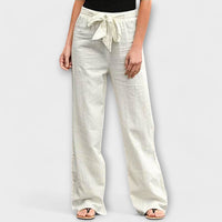 Damen Leinenhose Sommer Elegant Bequem Look – Teralyn