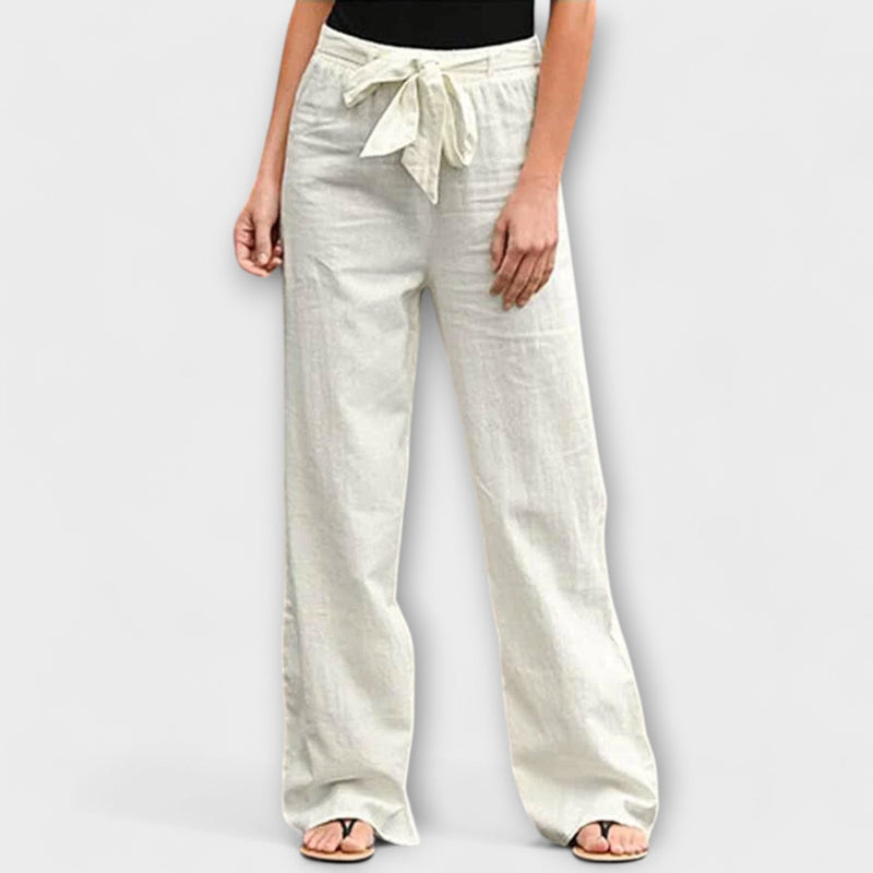 Damen Leinenhose Sommer Elegant Bequem Look – Teralyn