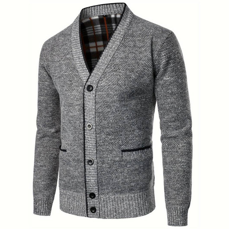 Herrenweste mit V-Ausschnitt für stilvolle Herbstlooks – Elias