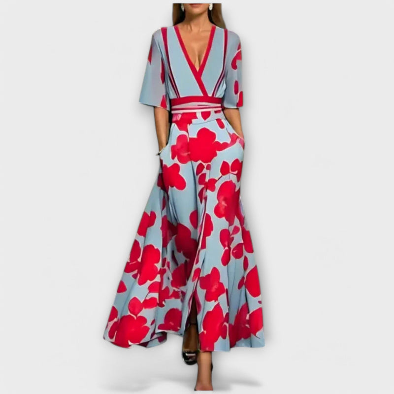 Elegantes Damenkleid mit Ärmeln für Alltag & Anlass – Julia