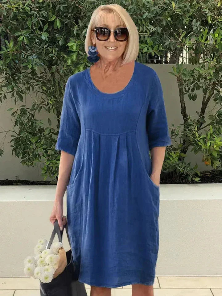Elegantes Baumwollkleid für jeden Anlass – Evelina