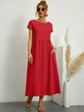 Sommerkleid Damen Elegant Locker Seidig Bequem – Alurea