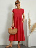 Sommerkleid Damen Elegant Locker Seidig Bequem – Alurea