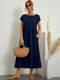 Sommerkleid Damen Elegant Locker Seidig Bequem – Alurea
