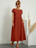 Sommerkleid Damen Elegant Locker Seidig Bequem – Alurea