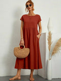 Sommerkleid Damen Elegant Locker Seidig Bequem – Alurea