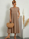 Sommerkleid Damen Elegant Locker Seidig Bequem – Alurea