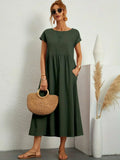 Sommerkleid Damen Elegant Locker Seidig Bequem – Alurea