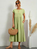 Sommerkleid Damen Elegant Locker Seidig Bequem – Alurea