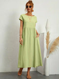 Sommerkleid Damen Elegant Locker Seidig Bequem – Alurea