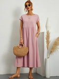 Sommerkleid Damen Elegant Locker Seidig Bequem – Alurea