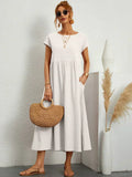 Sommerkleid Damen Elegant Locker Seidig Bequem – Alurea