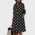 Hemdblusenkleid Damen Elegant Alltag Büro – Lena