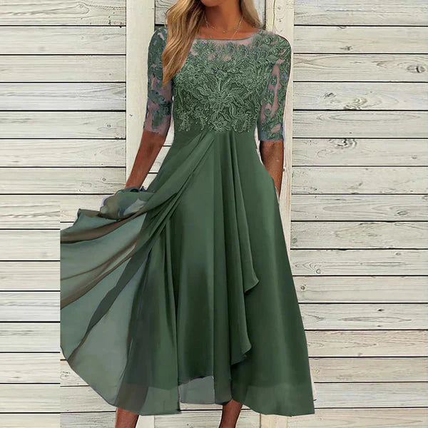 Damen Sommerkleid Leicht Elegant Atmungsaktiv Look – Marivelle