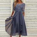 Damen Sommerkleid Leicht Elegant Atmungsaktiv Look – Marivelle