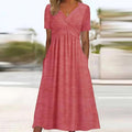 Midi Kleid Damen Elegant Lässig Komfort Look – Lea