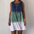 Gradient Kleid Damen ärmellos leicht A-Linie Sommer – Meliora