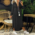 Denim Kleid für Damen mit Knöpfen und Taschen – Marise