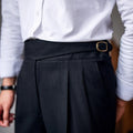 Elegante Herren-Stoffhose mit verstellbarer Schnalle – Lukas